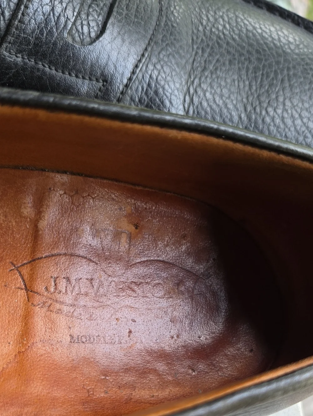 J. M. Weston Black French Luxury Style 180 Pebblegrain Leather Loafer